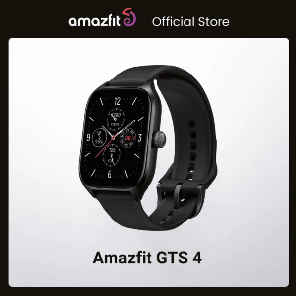 Amazfit GTS 4 AMOLED Smartwatch - Black