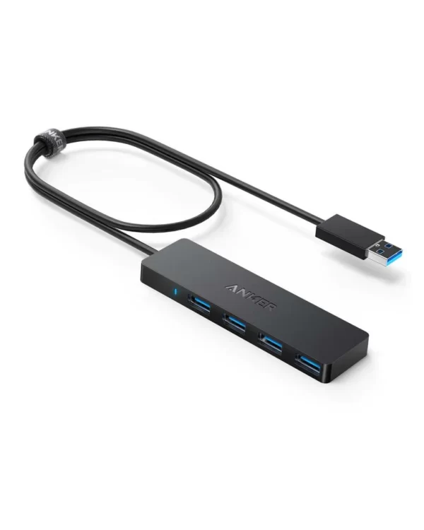 Anker 4-Port Ultra Slim USB3.0 Data Hub 20cm -Black