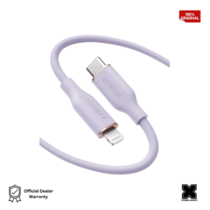 Anker PowerLine Soft USB-C to Lightning Cable 3ft-Purple (18 Month Warranty)