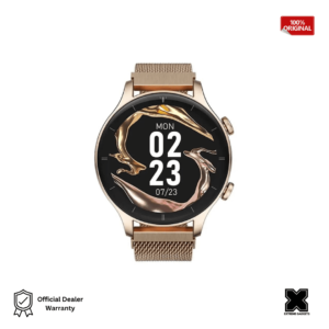 G-Tide R1 Classic Gold Calling Smart watch with SpO2 (12 Month Warranty)