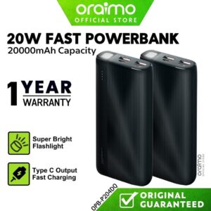 Oraimo Traveler 4 Pro Powerbank 20000mAh Quick Charge OPB-P204DQ (12 Month Warranty)