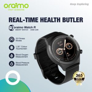 Oraimo Watch R OSW-23N Smartwatch (12 Month Warranty)