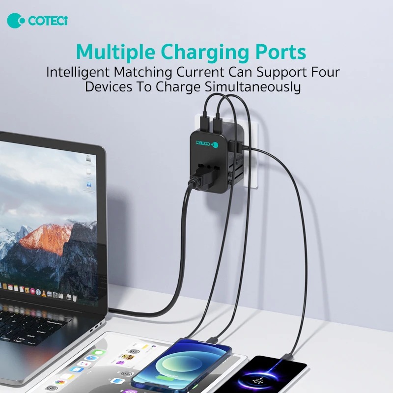 Coteci 65W GaN Universal Travel Adapter - Image 3
