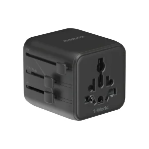 Momax 1-World Universal Travel Charger with Dual AC Output