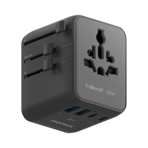 Momax 1-World² 5-Port Mini Travel GaN Charger 35W with Dual AC