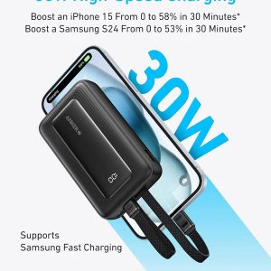 Alternative view of Anker Zolo Power Bank (10K, Built-In USB-C and Lightning Cable)