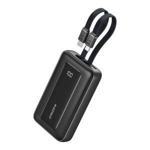 Anker Zolo Power Bank (10K, Built-In USB-C and Lightning Cable)