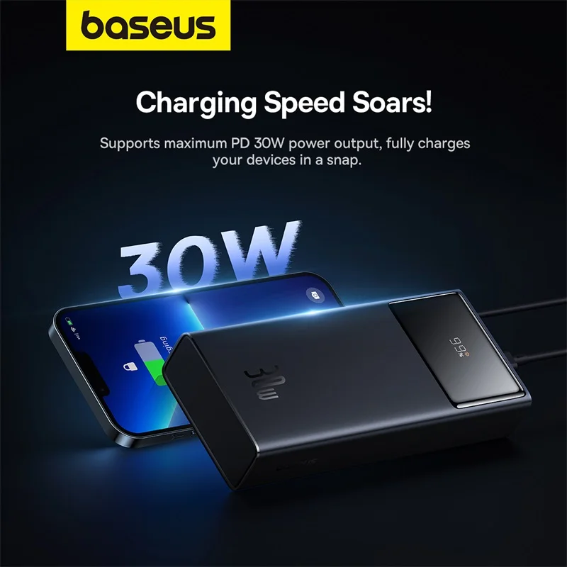 Baseus Star-Lord 30W 30000mAh Digital Display Fast Charging Power Bank - Image 4